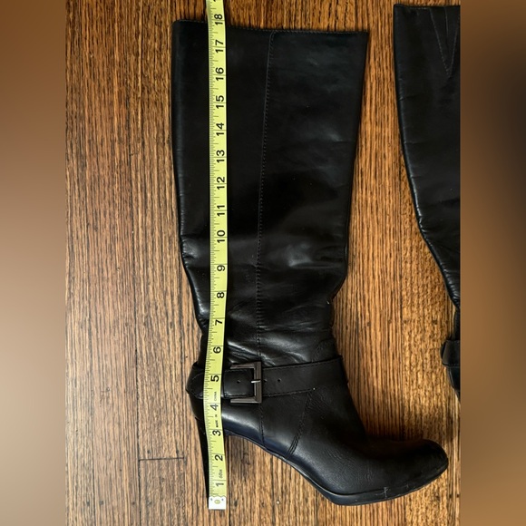 Enzo Angiolini Black Leather Boots - Picture 2 of 8